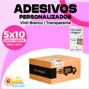 Lacre 5x10 A prova D´água Vinil Branco ou Transparente 5x10 Colorido Brilho ou Fosco Corte quadrado, redondo ou Especial Mesma Arte Para a Quantidade Solicitada